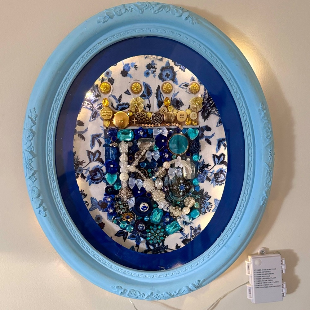Handmade in KC by Me!!  Kansas City Royals Jewelry Wall Decor $100